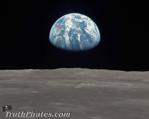 classic image of earth from the moon - totally fake!